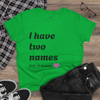 Mama's Names Eco-Friendly Women's Midweight Cotton Tee