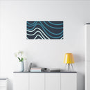 Wiggle Waves Matte Canvas Stretched Multi-Size - Esmeralda Ecostore