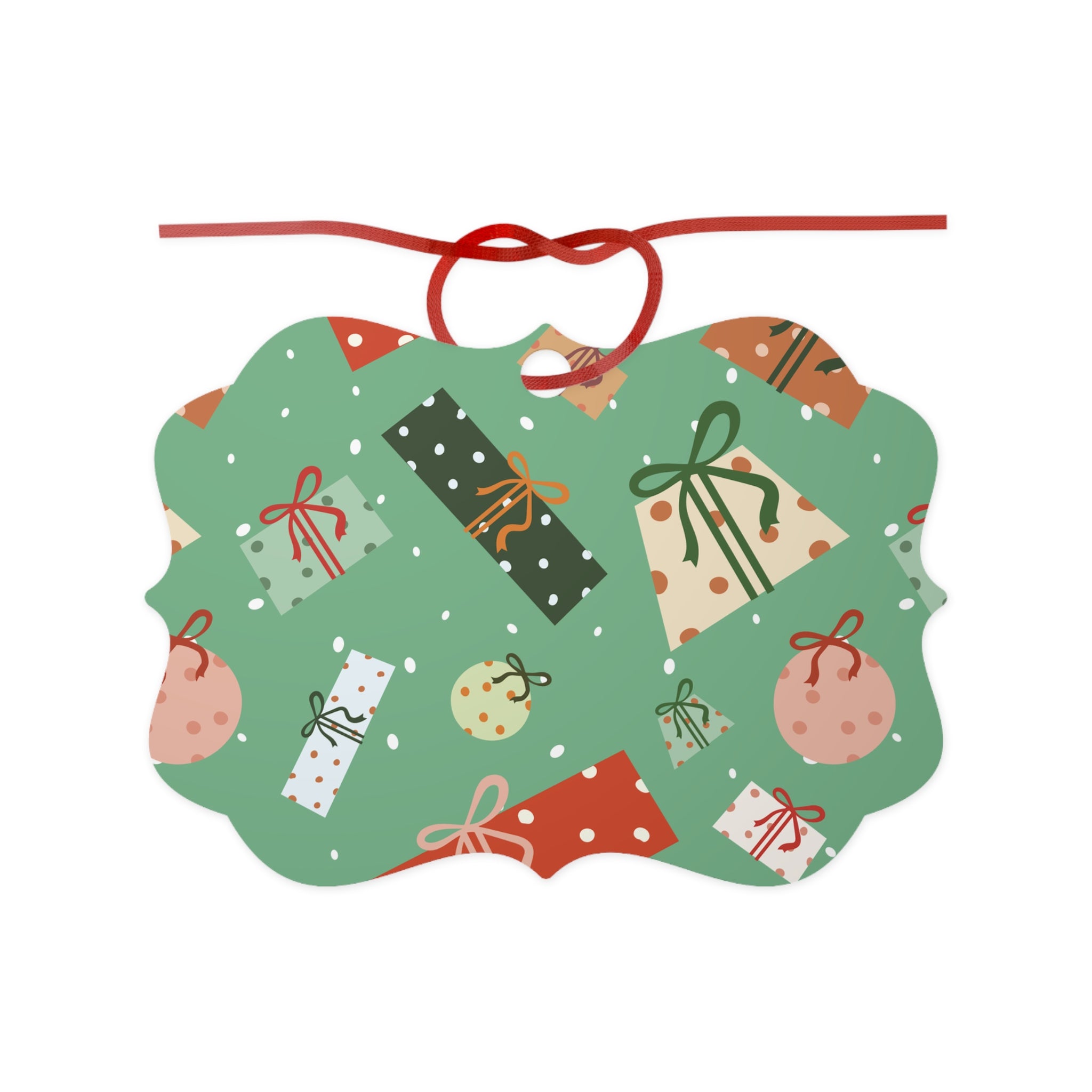 Festive Fun Aluminum Ornaments - 1Pc