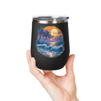 Tropical Sunset Wine Tumbler