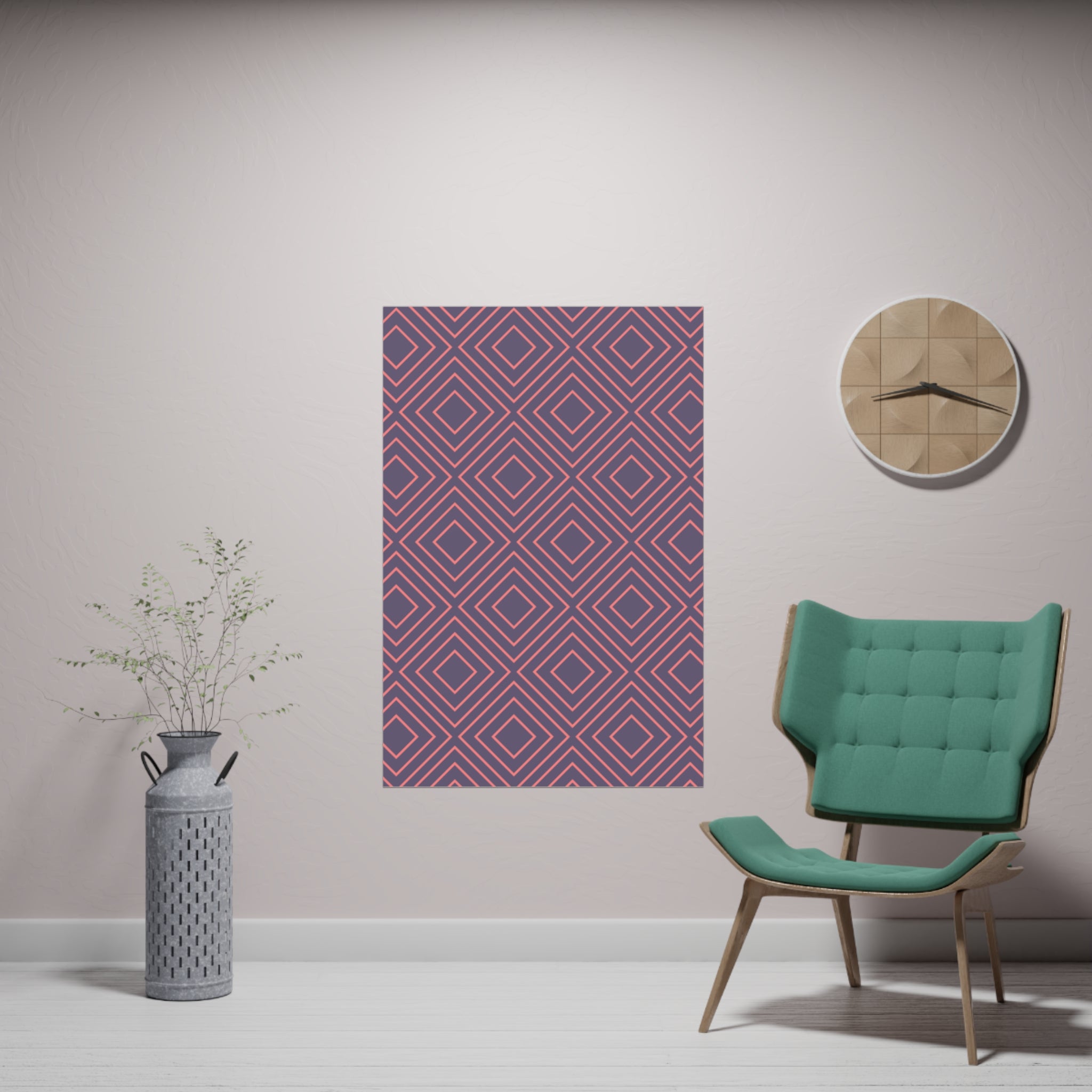 Optical Grid Matte Paper Poster