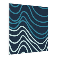 Wiggle Waves Matte Canvas Stretched Multi-Size - Esmeralda Ecostore