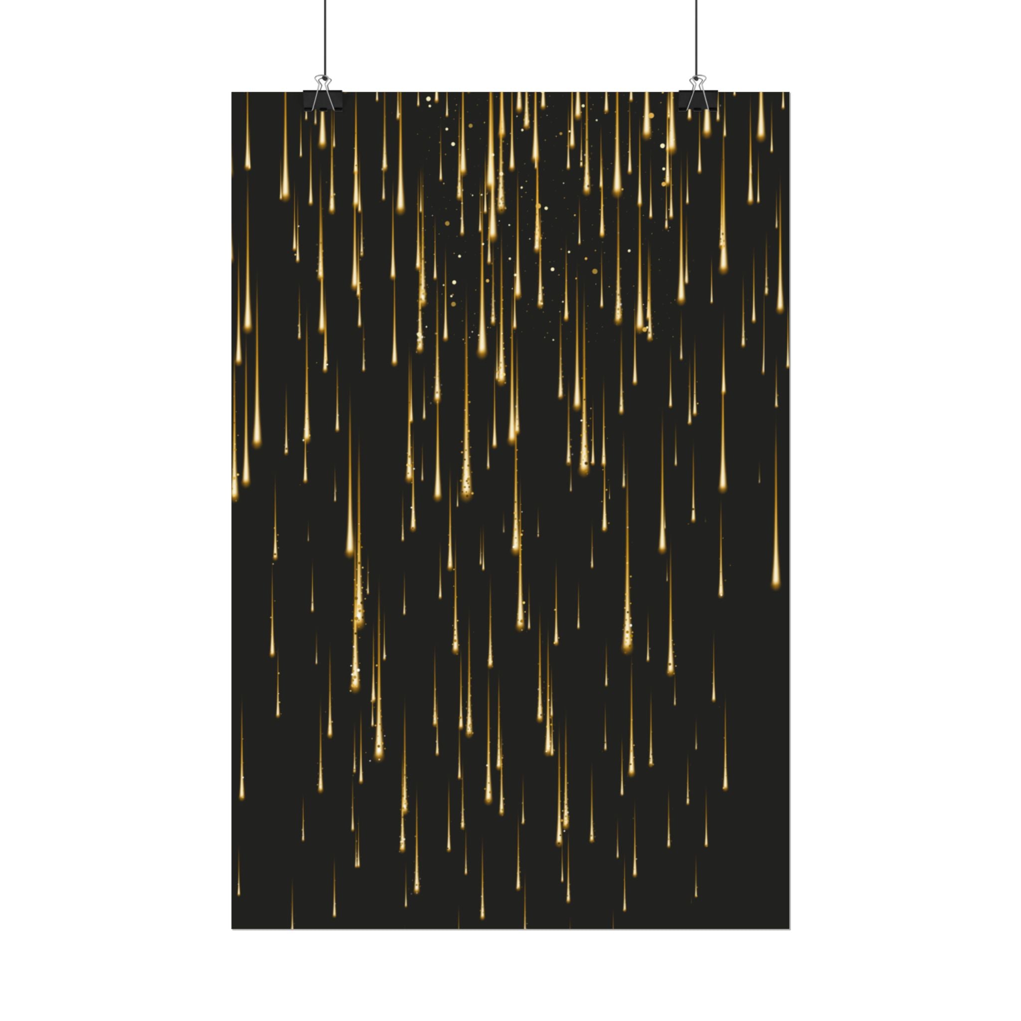 Golden Rain Rolled Posters