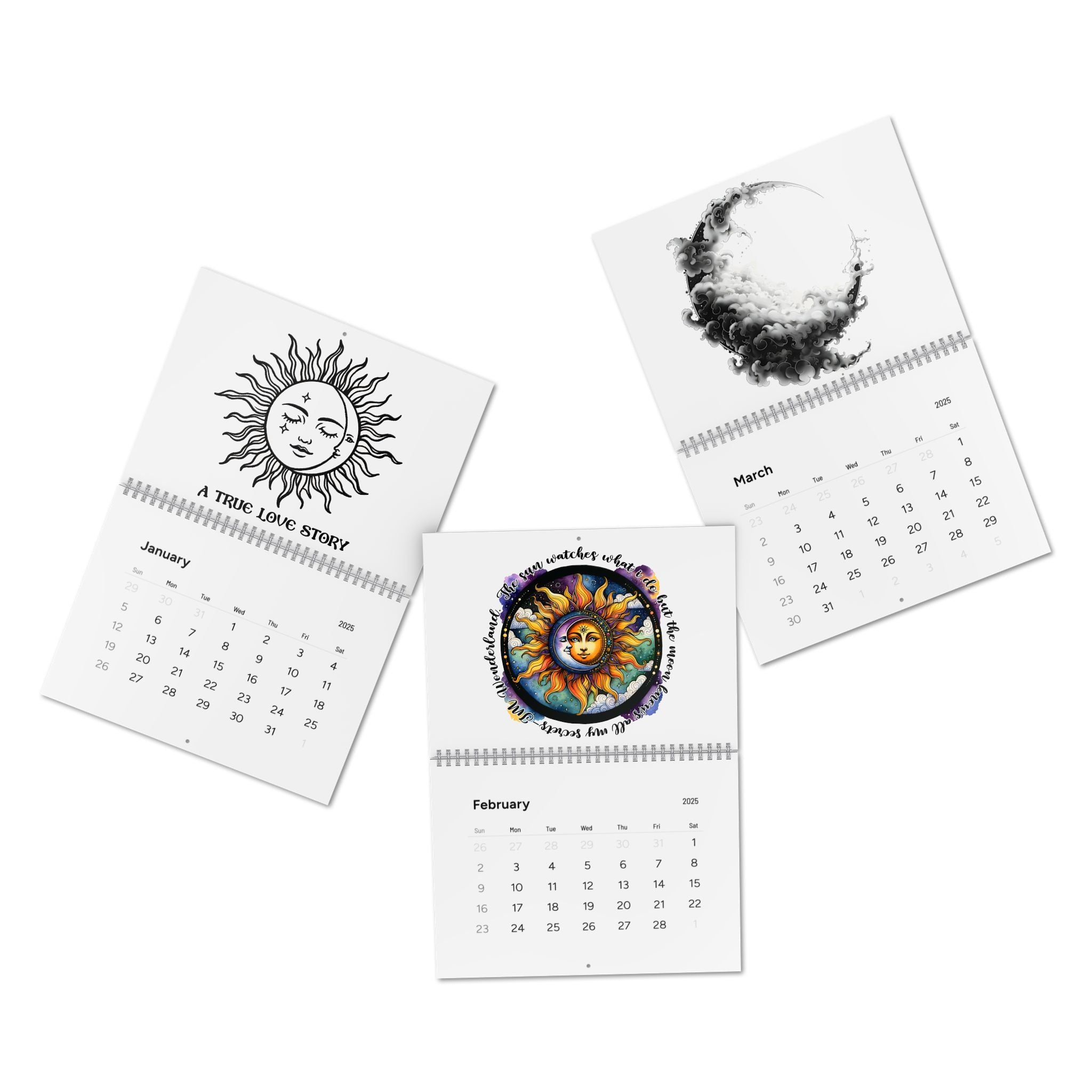 Cosmic Rhythms Standard Wall Calendar 2025