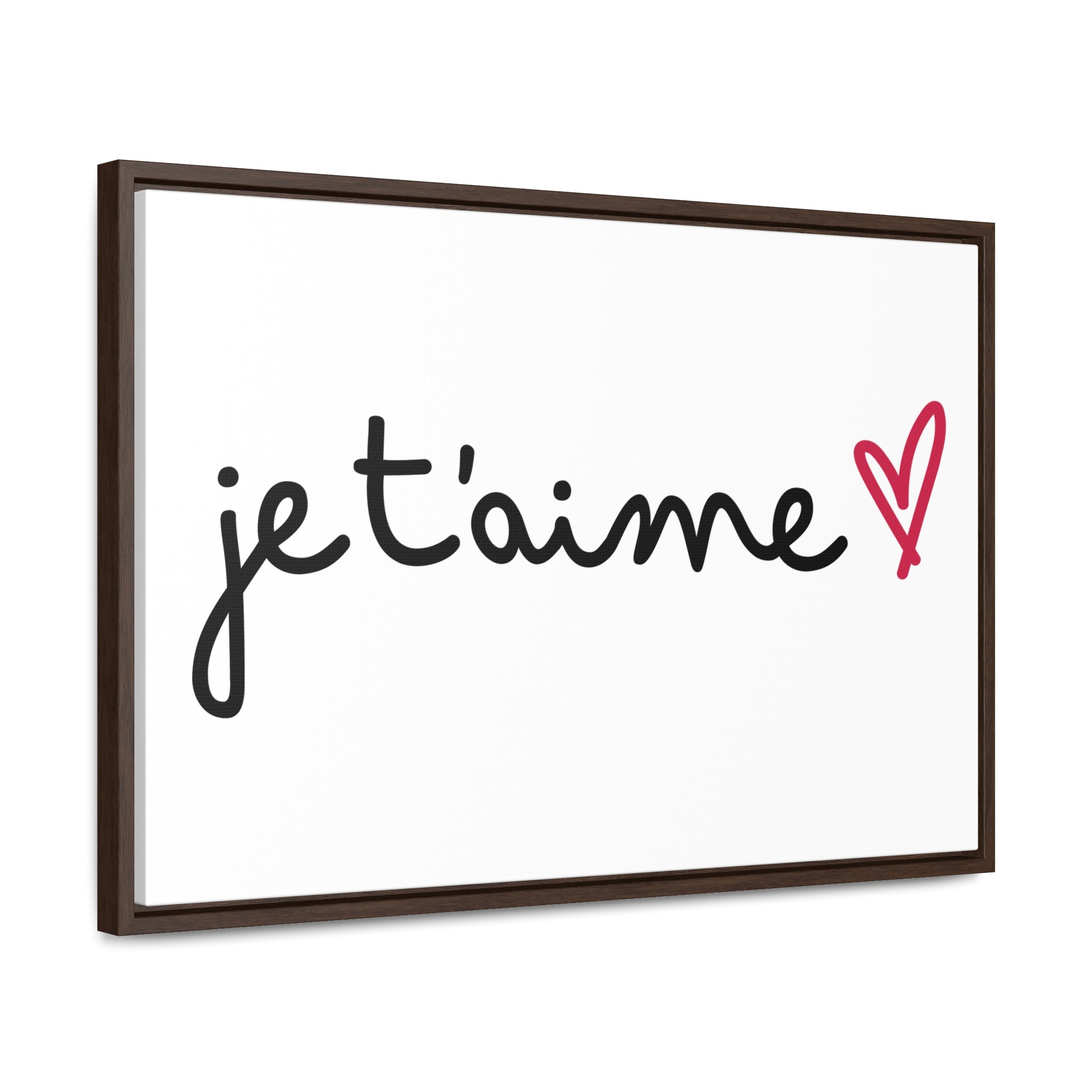 Je t'aime Gallery Canvas Wraps