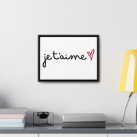 Je t'aime Gallery Canvas Wraps