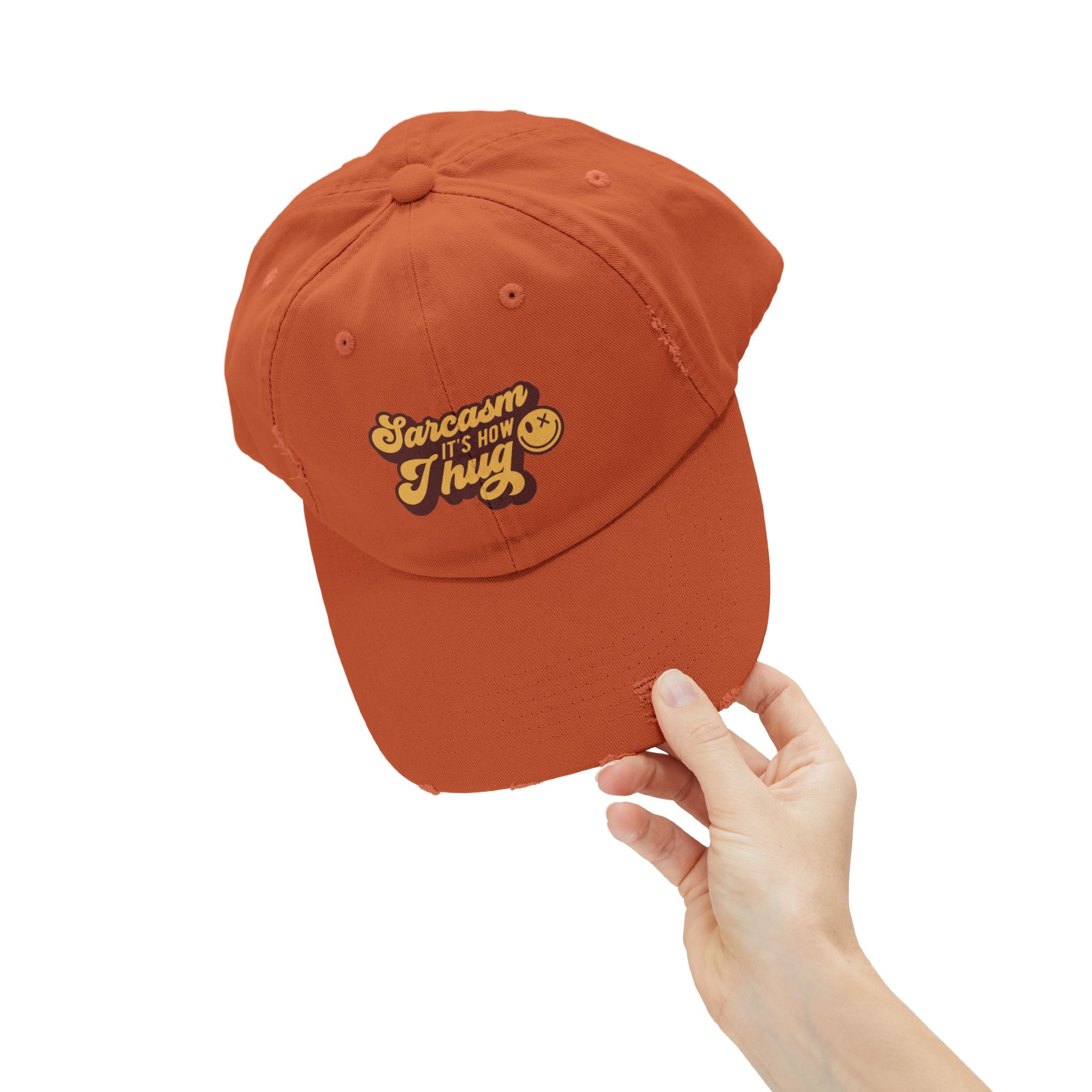 Sarcastic Unisex - Distressed Cap