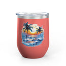 Tropical Sunset Wine Tumbler