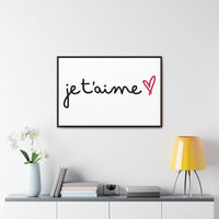 Je t'aime Gallery Canvas Wraps