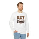 But First Coffee Adidas Unisex Fleece Crewneck Sweatshirt - Esmeralda Ecostore