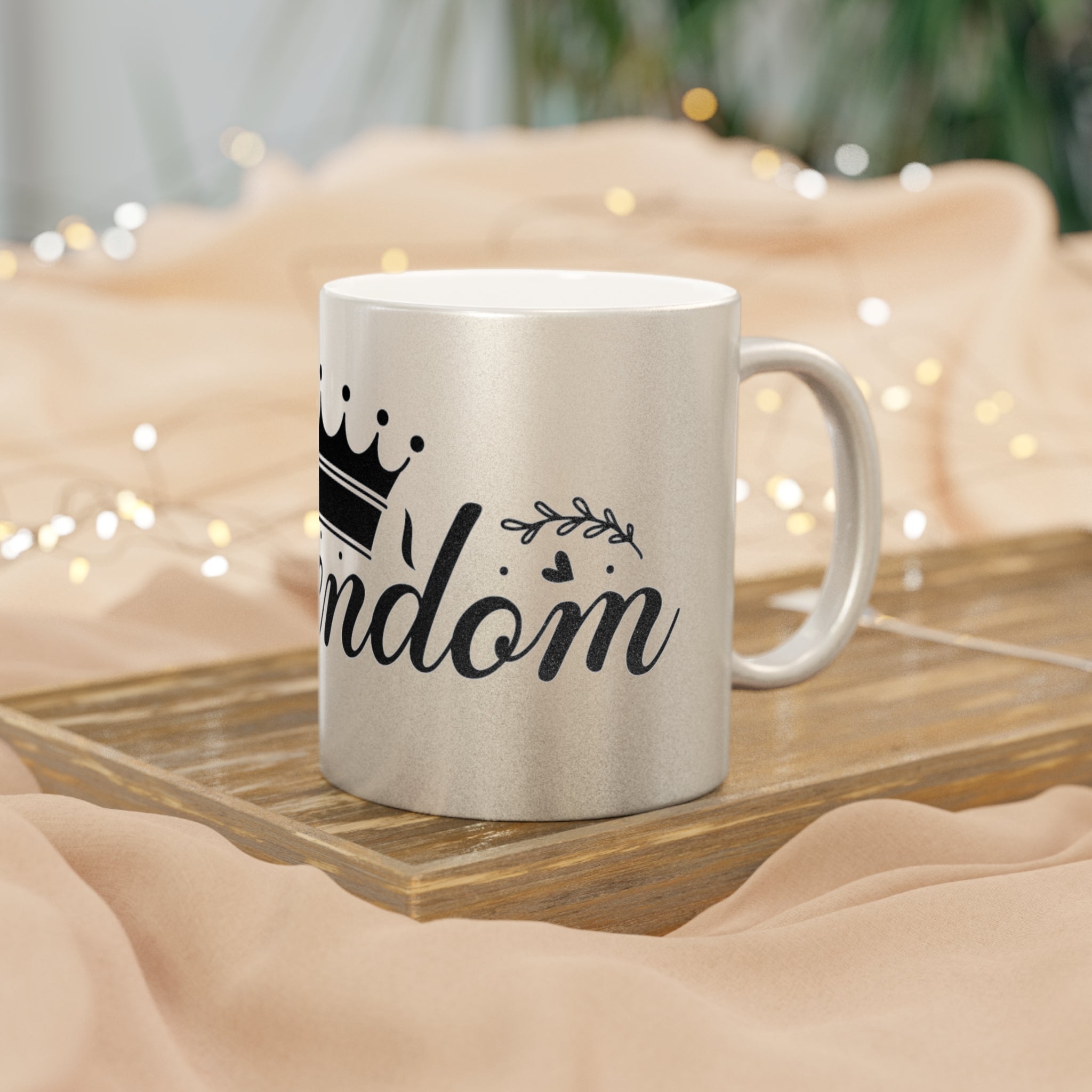 Queendom Metallic Mug (Silver\Gold)