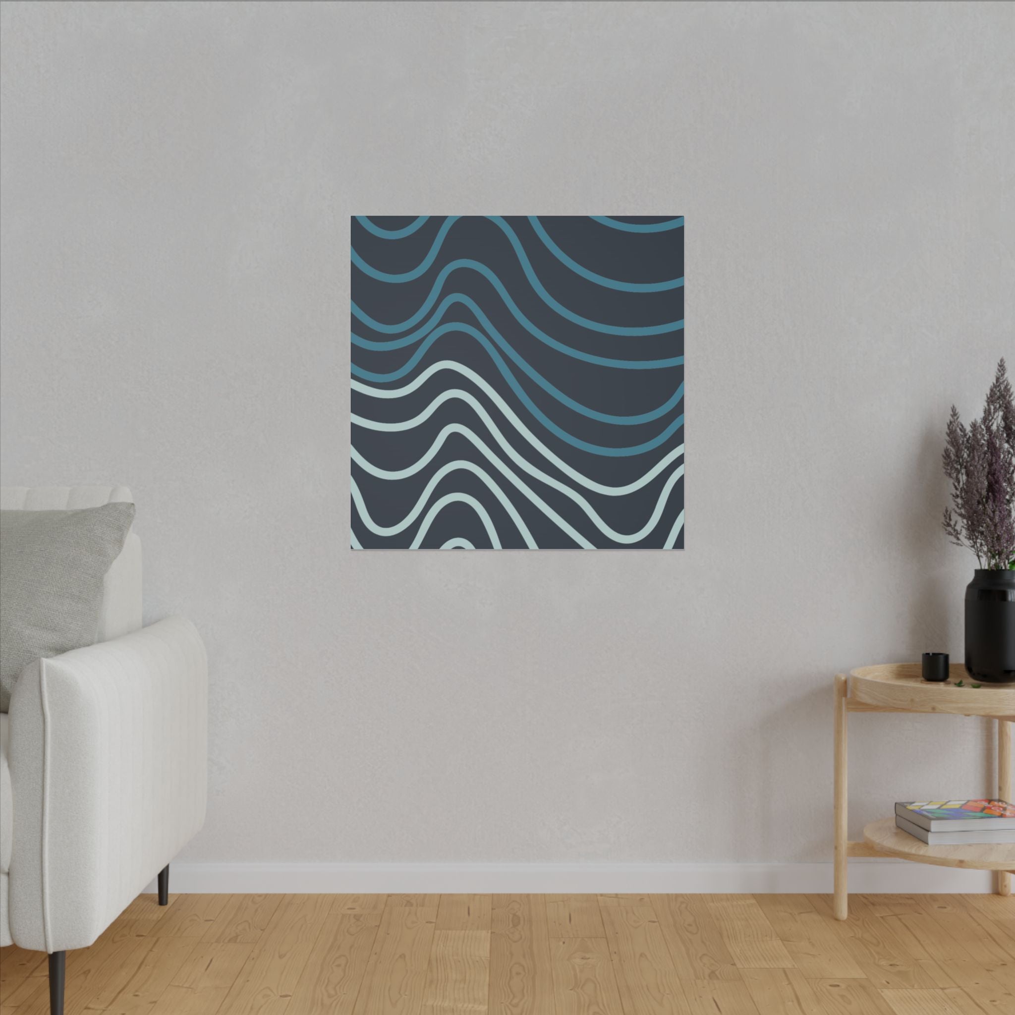 Wiggle Waves Matte Canvas