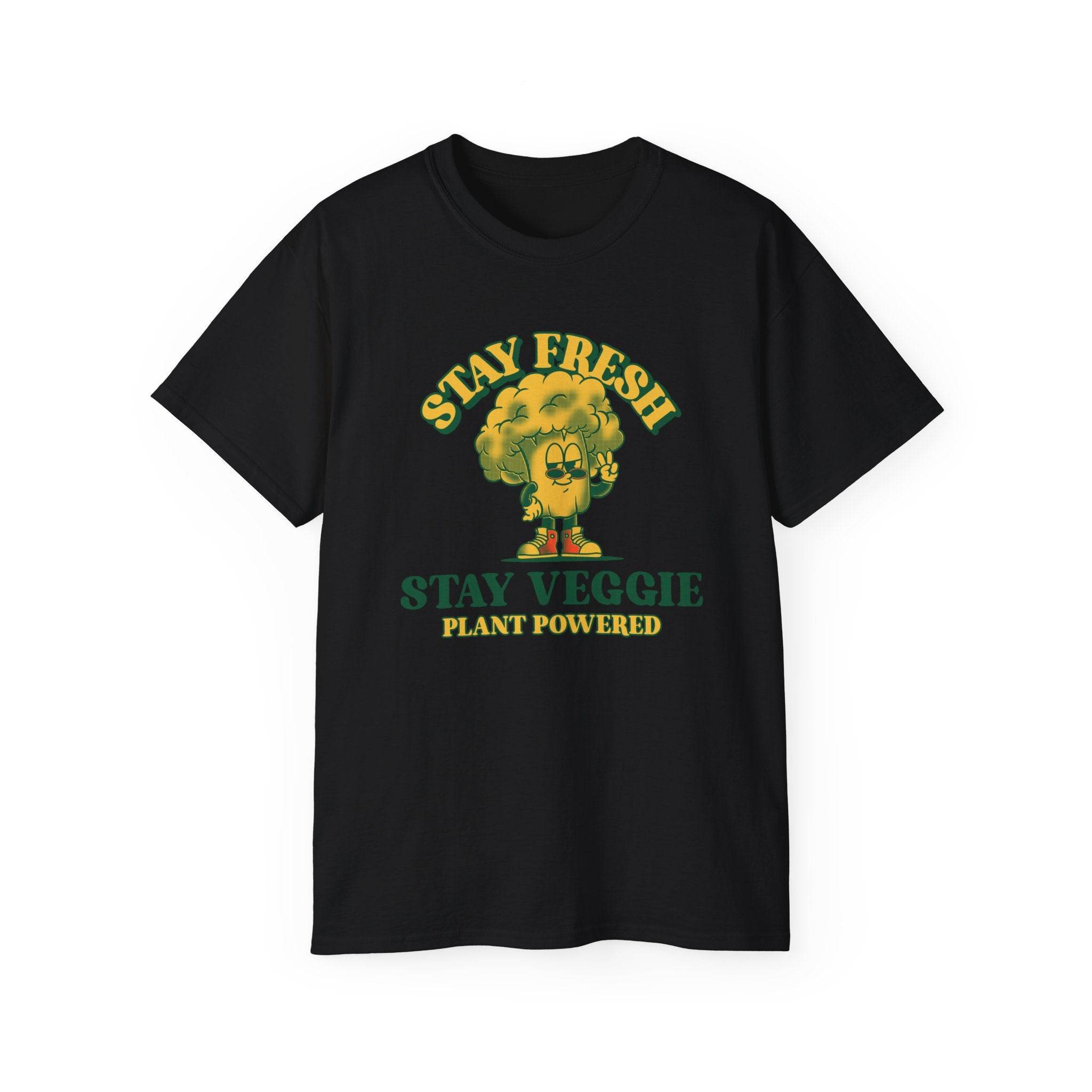 Stay Veggie Unisex Ultra Cotton Tee - Esmeralda Ecostore