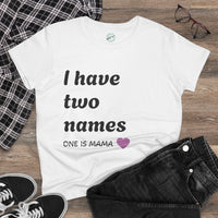 Mama's Names Eco-Friendly Women's Midweight Cotton Tee