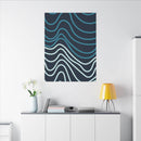 Wiggle Waves Matte Canvas Stretched Multi-Size - Esmeralda Ecostore