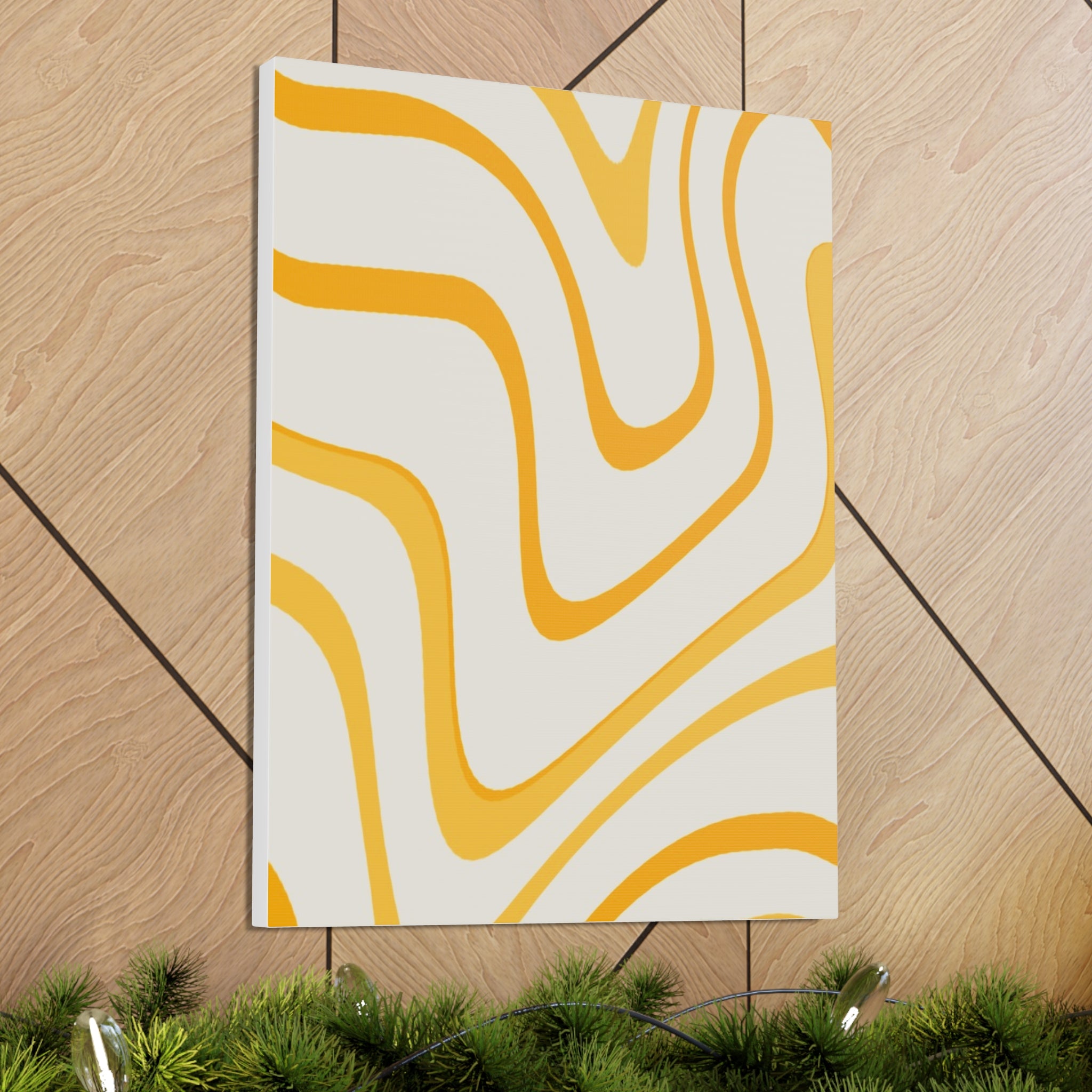 Golden Flow Canvas Gallery Wraps