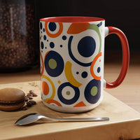 Pop Art Accent Coffee Mug (11oz-15oz) - Esmeralda Ecostore