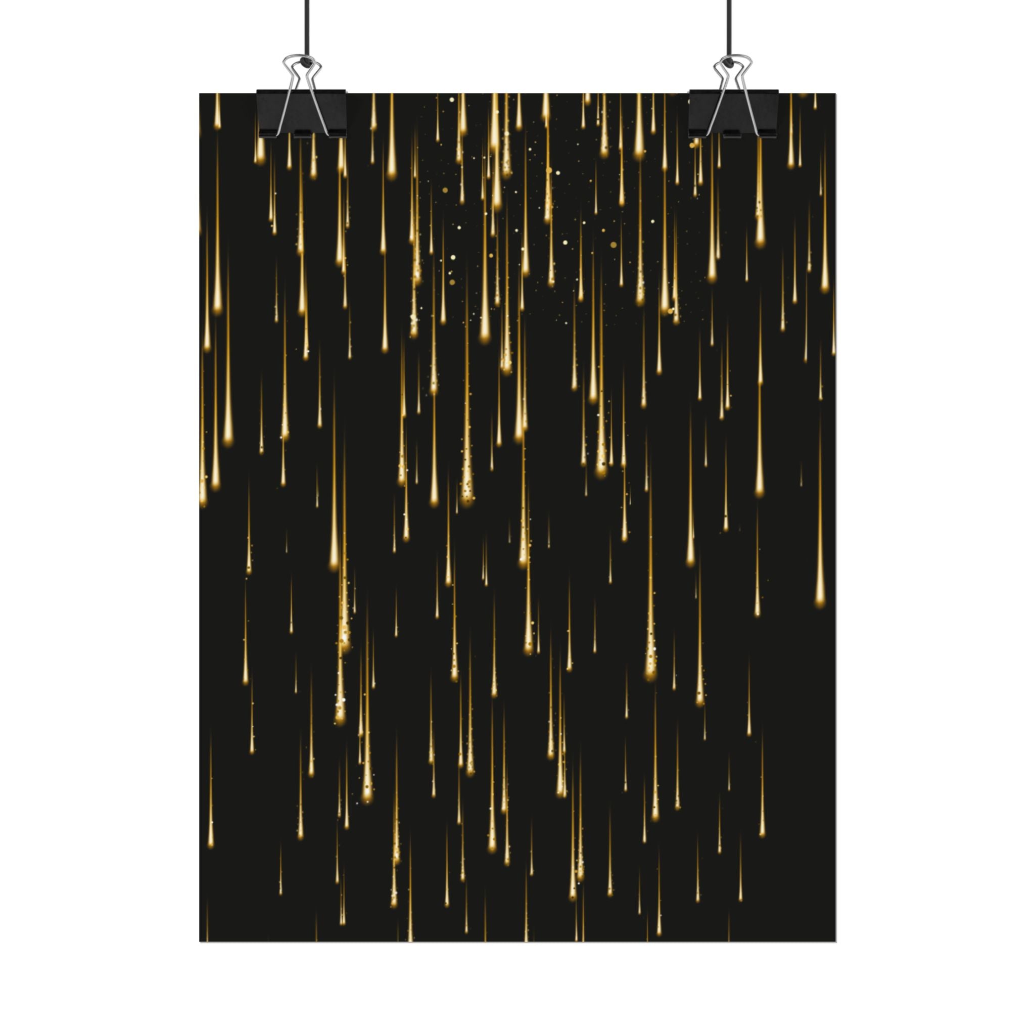 Golden Rain Rolled Posters