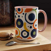 Pop Art Accent Coffee Mug (11oz-15oz) - Esmeralda Ecostore