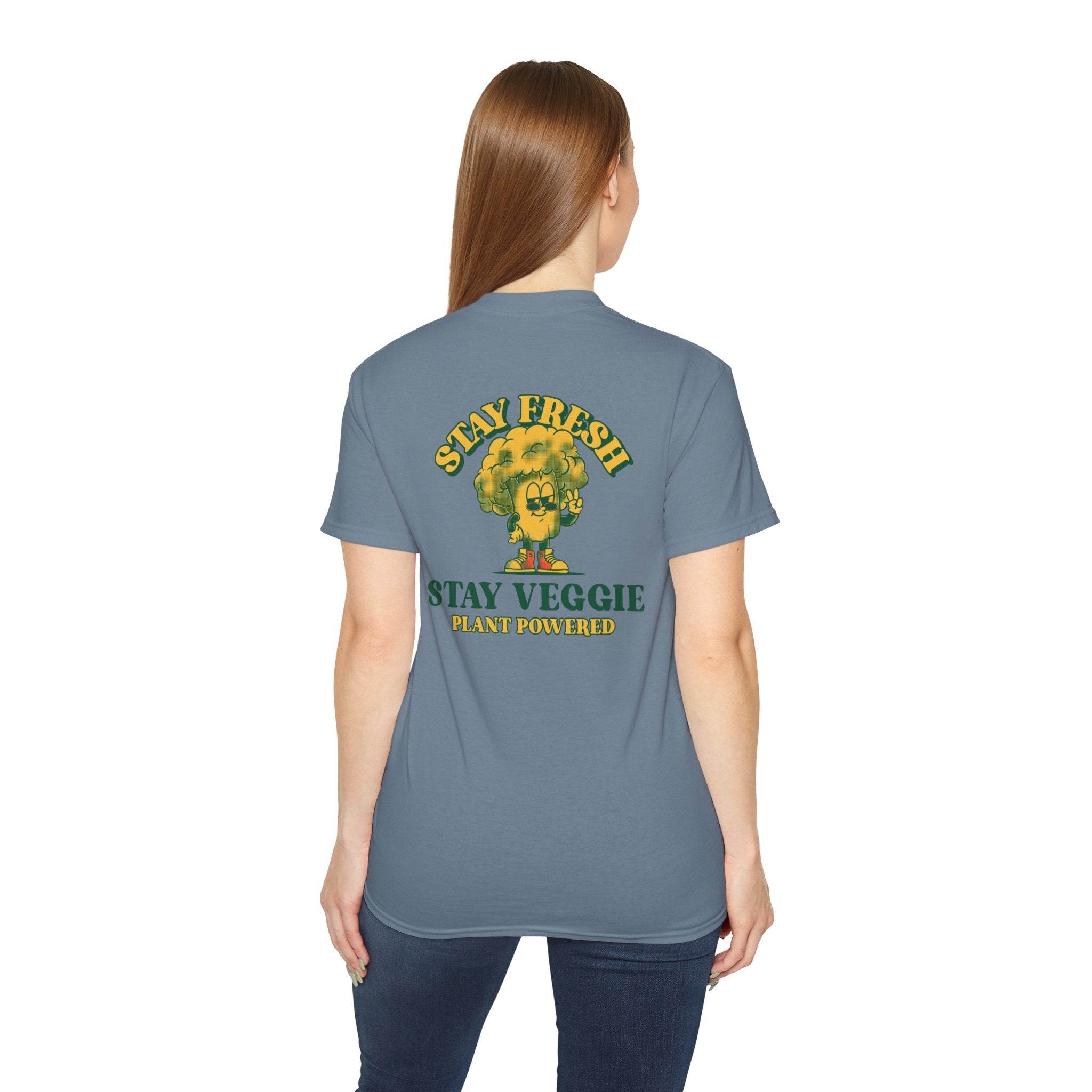 Stay Veggie Unisex Ultra Cotton Tee - Esmeralda Ecostore