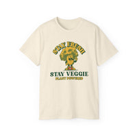 Stay Veggie Unisex Ultra Cotton Tee - Esmeralda Ecostore