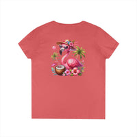 Tropical Chill Ladies's V-Neck T-Shirt - Esmeralda Ecostore