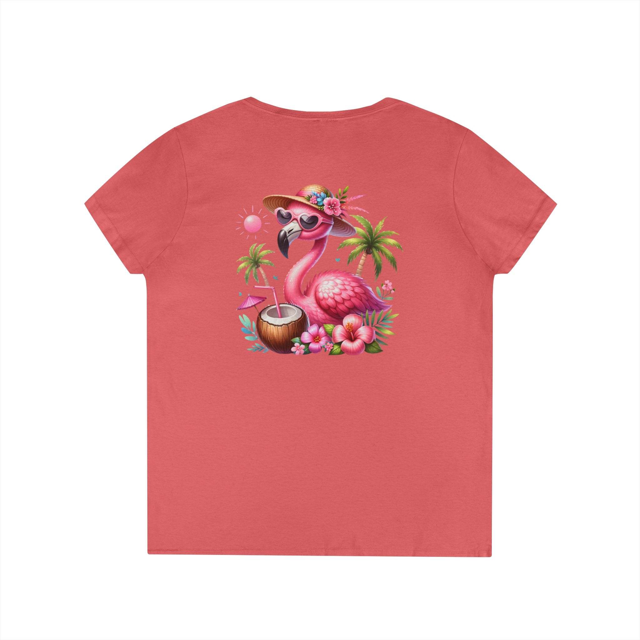 Tropical Chill Ladies's V-Neck T-Shirt - Esmeralda Ecostore