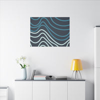 Wiggle Waves Matte Canvas