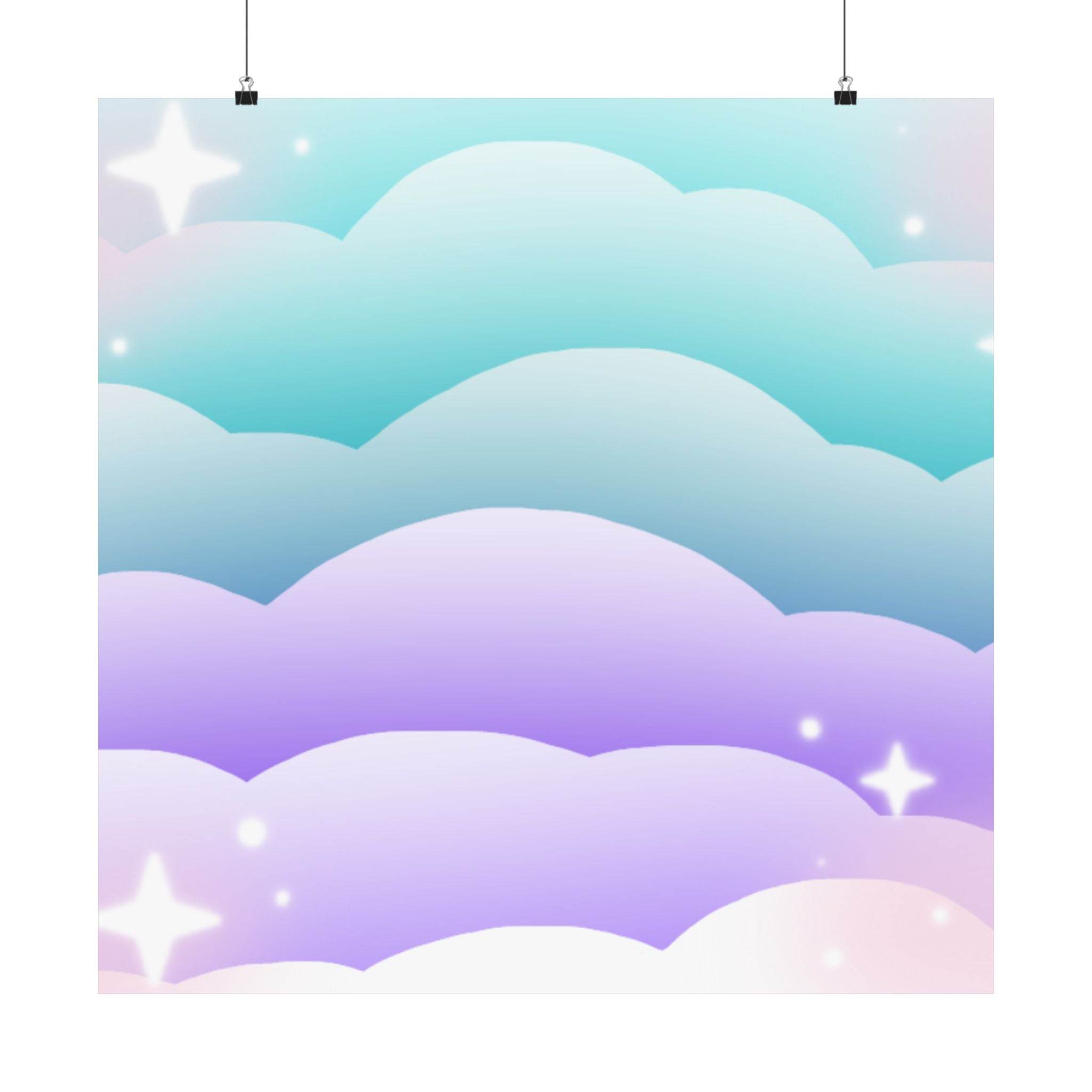 Cloudscape Matte Horizontal Posters - Esmeralda Ecostore