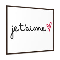 Je t'aime Gallery Canvas Wraps