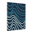 Wiggle Waves Matte Canvas Stretched Multi-Size - Esmeralda Ecostore