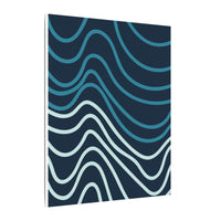 Wiggle Waves Matte Canvas Stretched Multi-Size - Esmeralda Ecostore