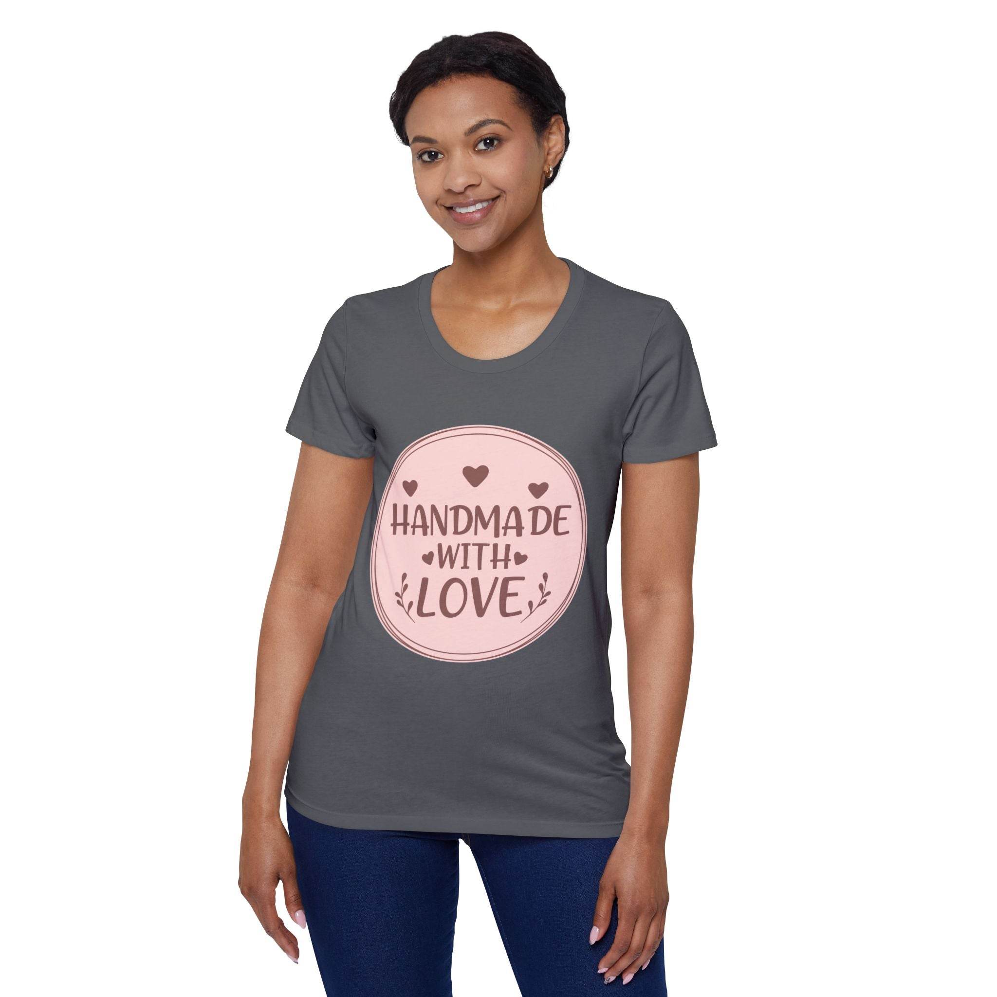 With Love Women's Organic Short Sleeve T-Shirt - Esmeralda Ecostore