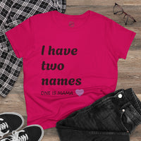 Mama's Names Eco-Friendly Women's Midweight Cotton Tee