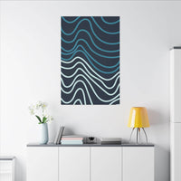 Wiggle Waves Matte Canvas Stretched Multi-Size - Esmeralda Ecostore