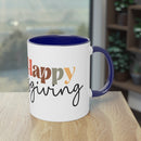 Happy Thanksgiving Two - Tone Coffee Mug