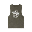 Vacay Mode Unisex Stonewash Tank Top - Esmeralda Ecostore