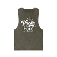 Vacay Mode Unisex Stonewash Tank Top - Esmeralda Ecostore