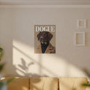 Stylish Dog Art Print Matte Canvas Stretched 0.75" - Multi-Size