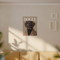 Stylish Dog Art Print Matte Canvas Stretched 0.75" - Multi-Size