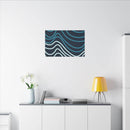 Wiggle Waves Matte Canvas Stretched Multi-Size - Esmeralda Ecostore