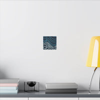 Wiggle Waves Matte Canvas Stretched Multi-Size - Esmeralda Ecostore