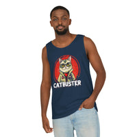Catbuster Unisex Garment-Dyed Tank Top - Esmeralda Ecostore