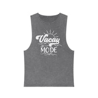 Vacay Mode Unisex Stonewash Tank Top - Esmeralda Ecostore