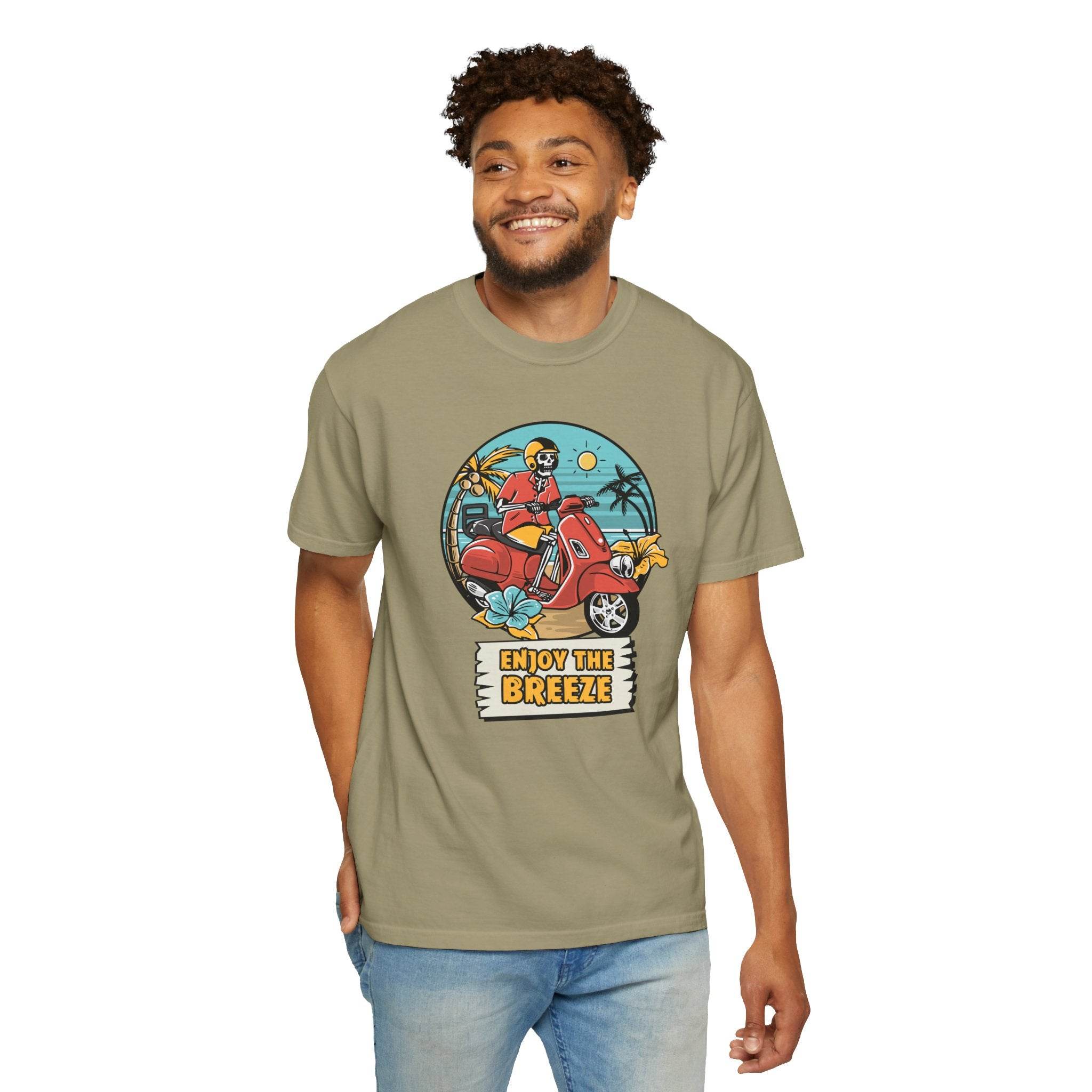 Enjoy The Breeze Unisex Garment-Dyed T-Shirt - Esmeralda Ecostore