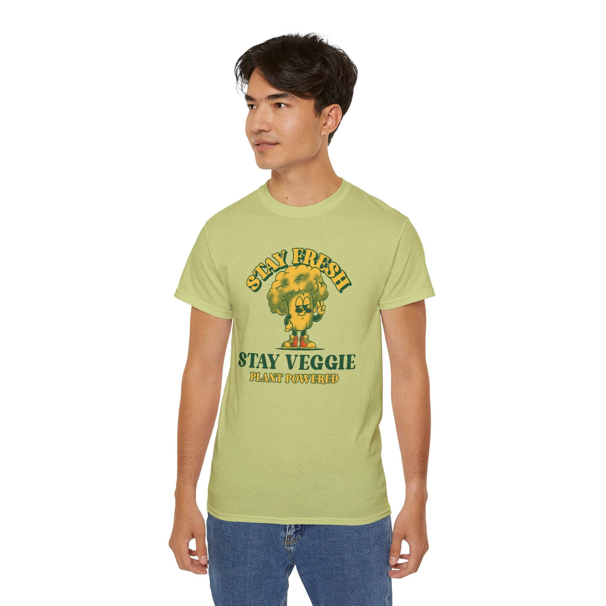 Stay Veggie Unisex Ultra Cotton Tee - Esmeralda Ecostore