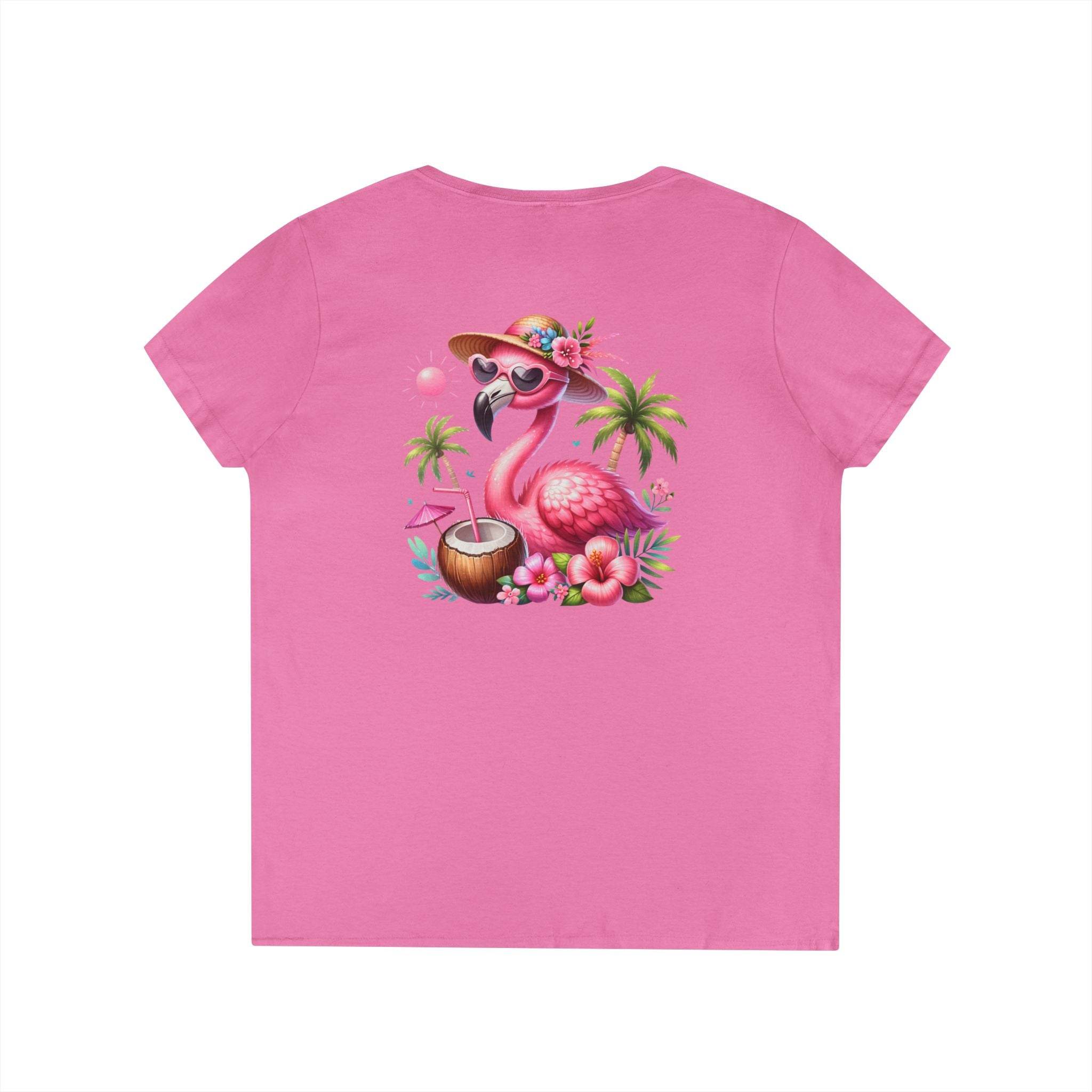 Tropical Chill Ladies's V-Neck T-Shirt - Esmeralda Ecostore