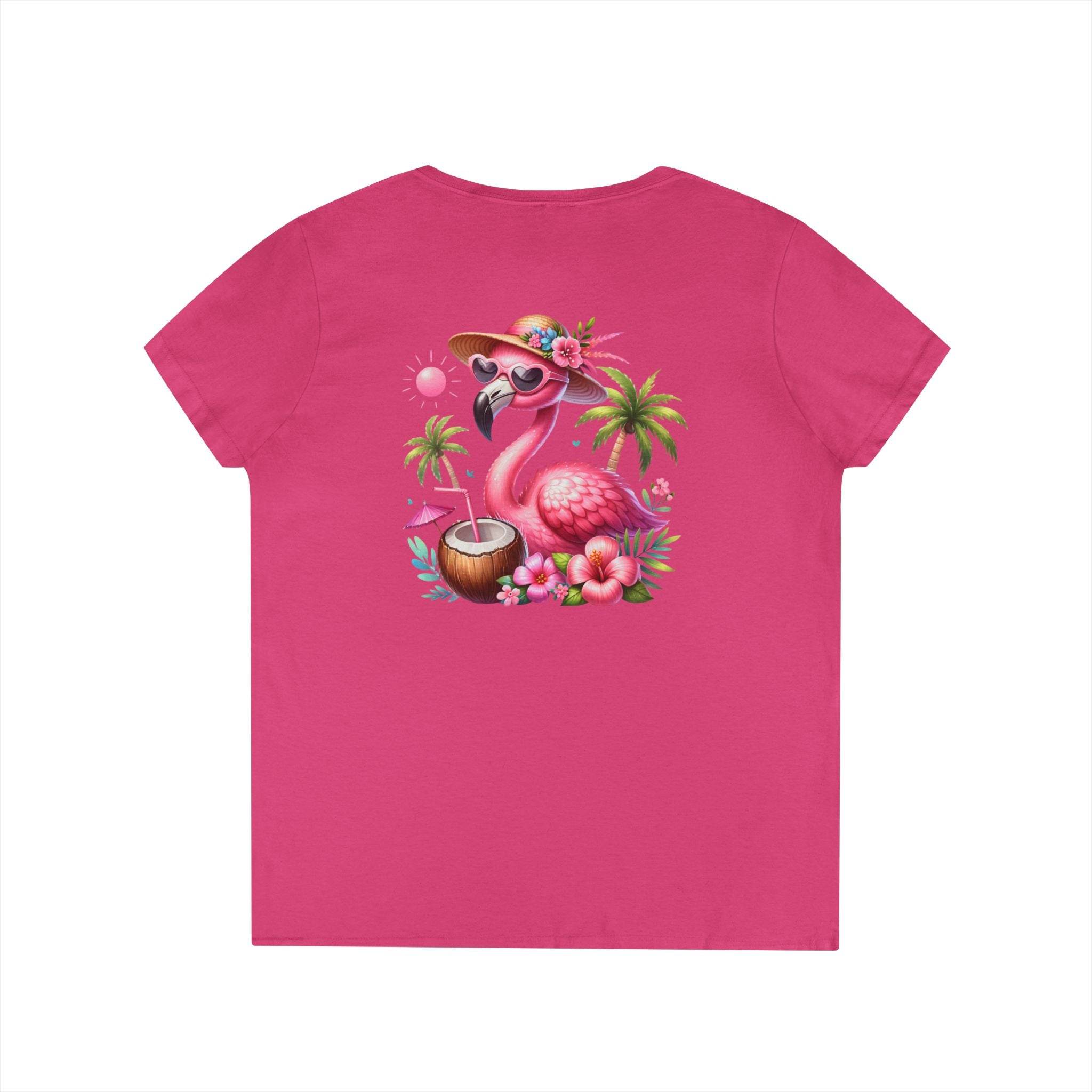 Tropical Chill Ladies's V-Neck T-Shirt - Esmeralda Ecostore