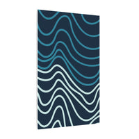 Wiggle Waves Matte Canvas Stretched Multi-Size - Esmeralda Ecostore