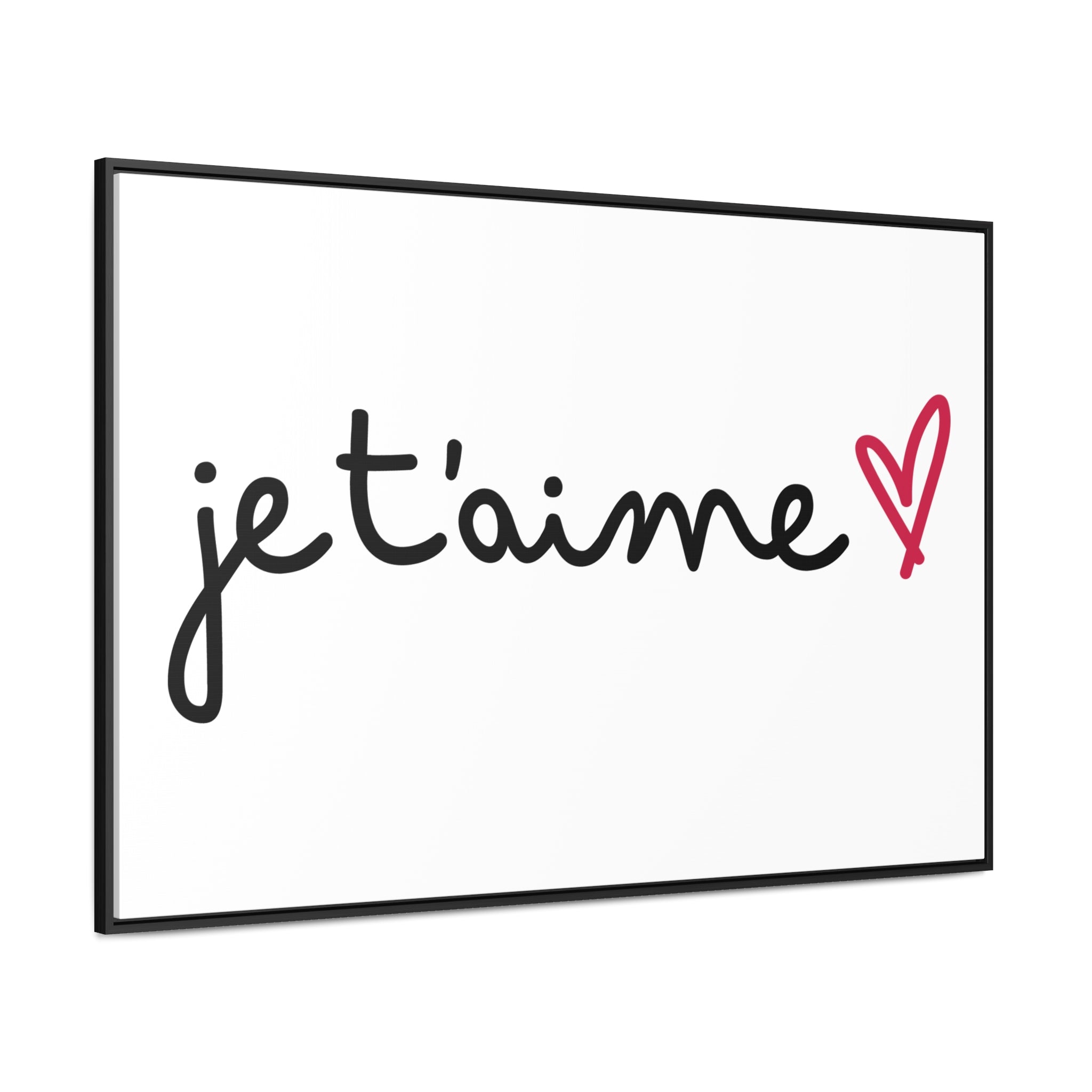 Je t'aime Gallery Canvas Wraps